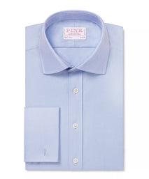 Pale Blue Slim Fit Double Cuff Royal Twill Formal Shirt